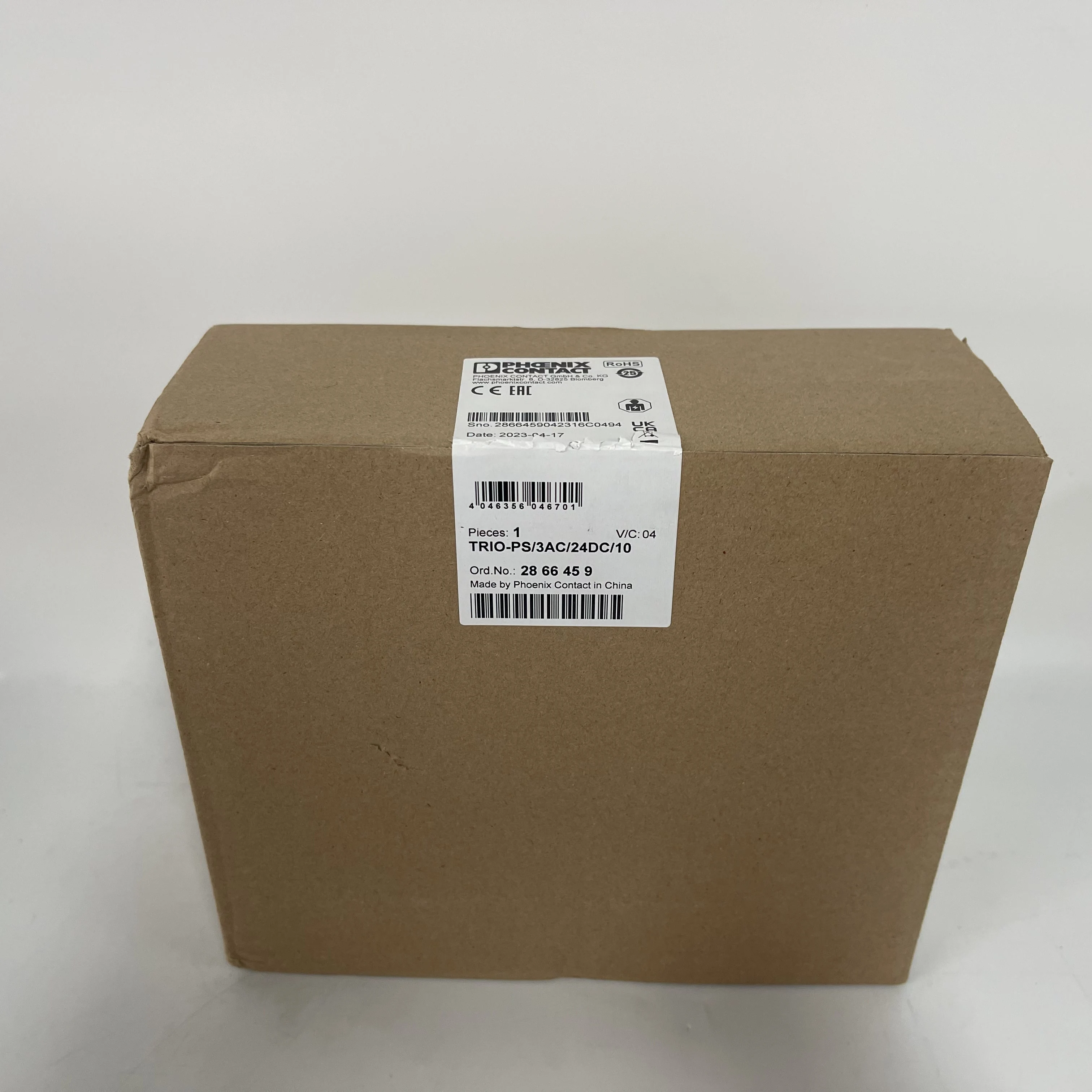 PHOENIX CONTACT Switched-Mode Power Supply TRIO-PS/3AC/24DC/10 2866459 