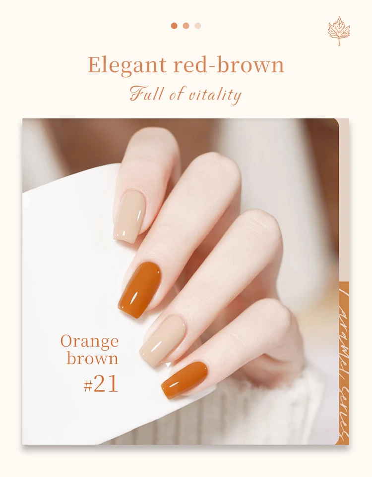 odm free custom brown gel nail polish set 30 colors gel nail polish kit-8