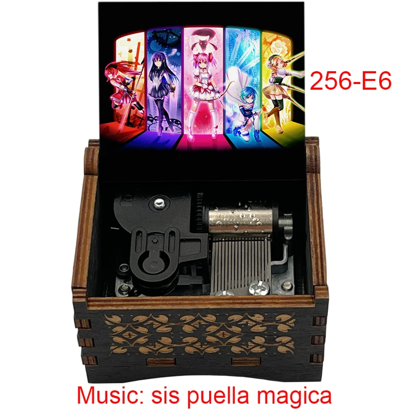 Anime Puella Magi Madoka Magica Wooden Wind up Music Box