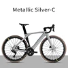 Bicicleta plateada metalizada