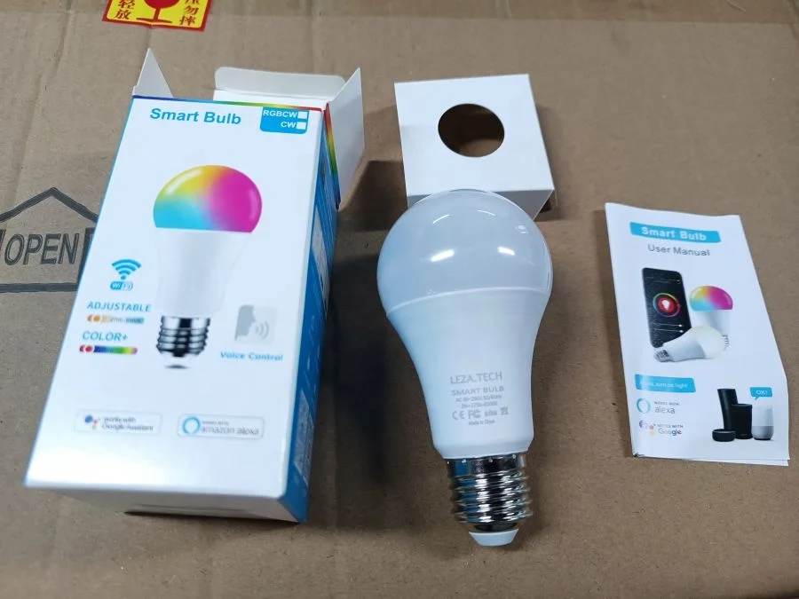 Smart Wireless RGB Bulb Control with Alexa Google Home