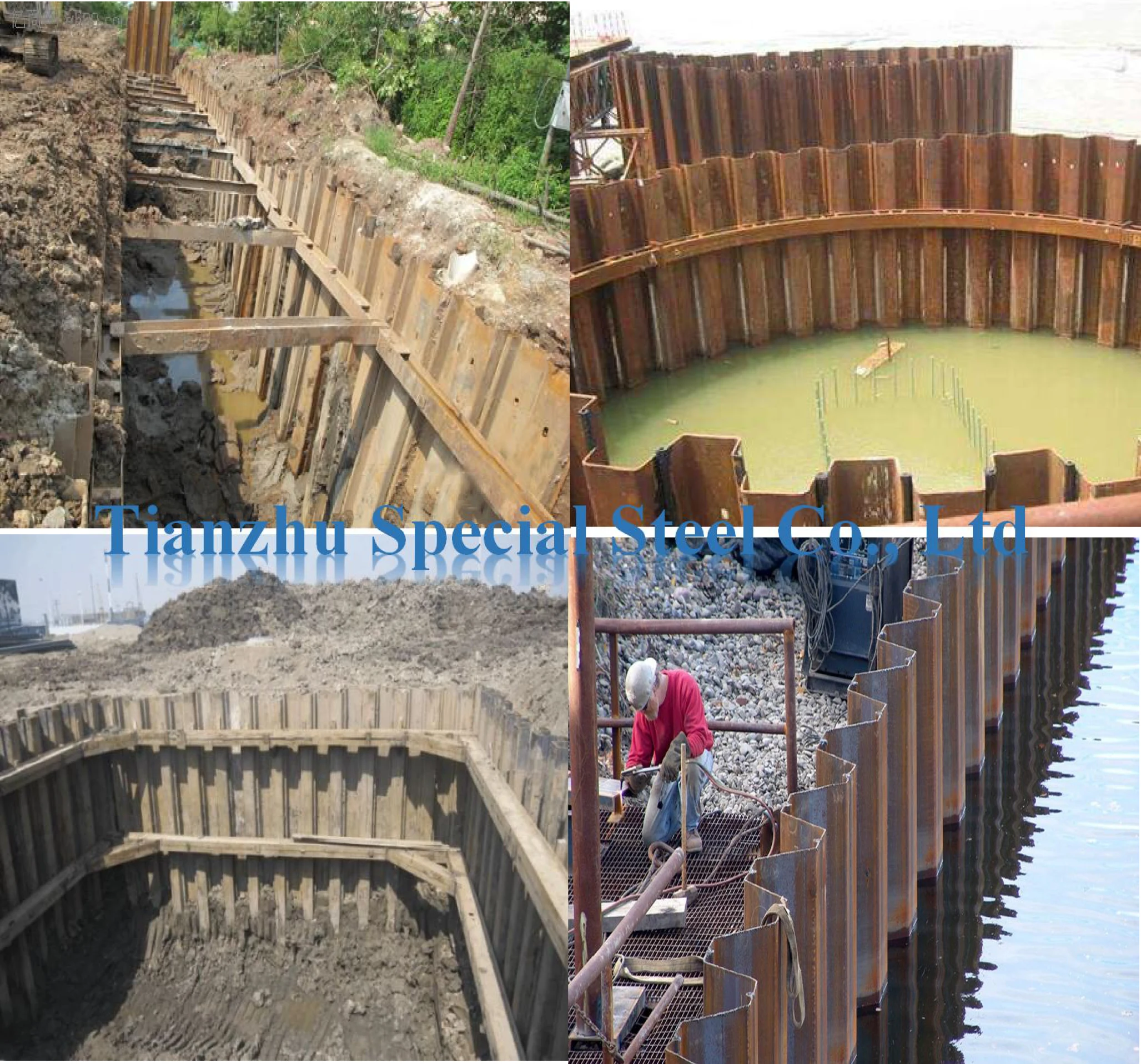 Steel Sheet Piletype Ii Sheet Pile 400x100x10 5mm Type 2 Hot Rolled U 