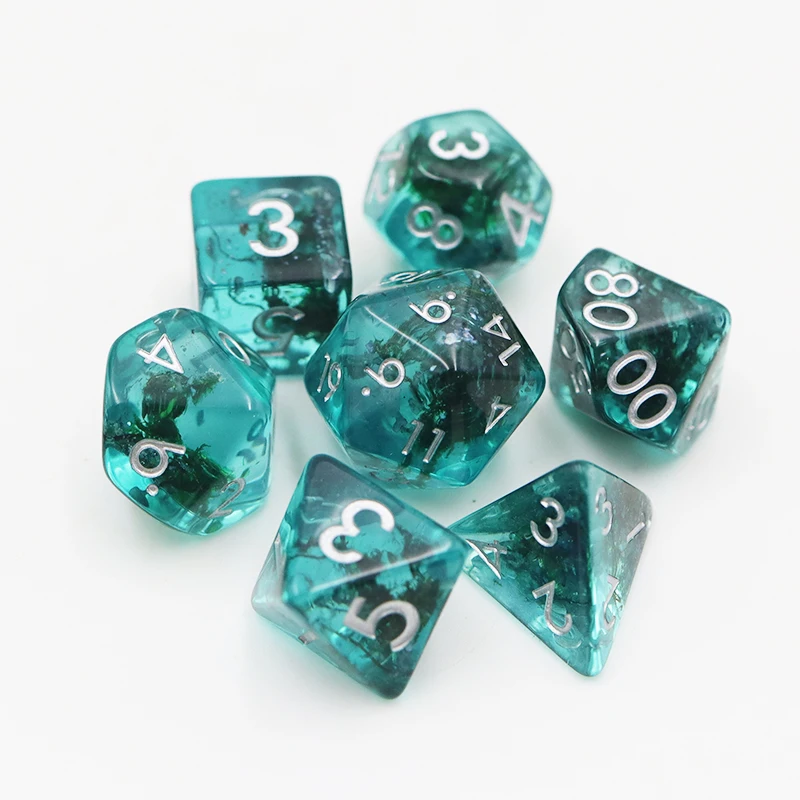 Wholesale Custom 16mm Polyhedral Resin Gaming Dice Set DND Dice supplier