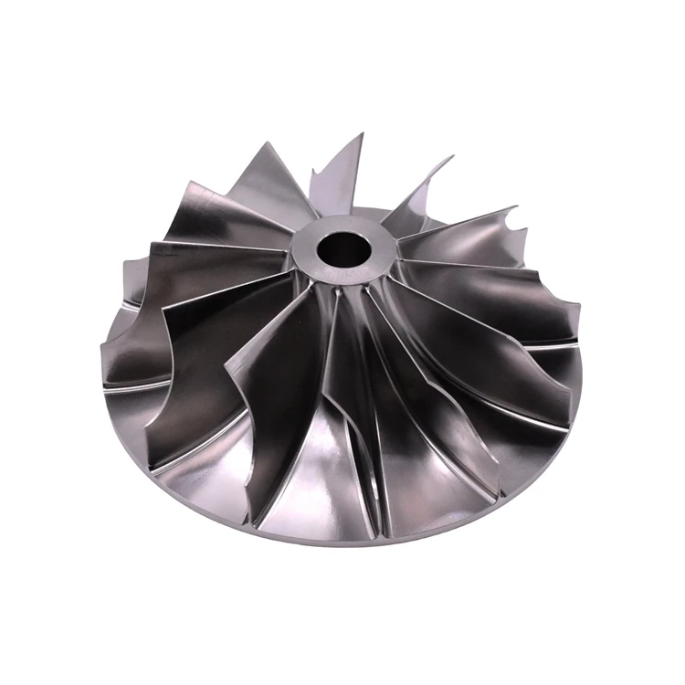 High precision titanium steel 718 impeller cnc machining 5 axis center milling manufacturing parts impeller