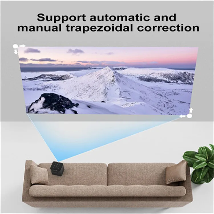 Wireless Mobile Smart hd 3d mini pocket projector 4k screen  home theater Led DLP Portable Wifi Beamer for Smartphone