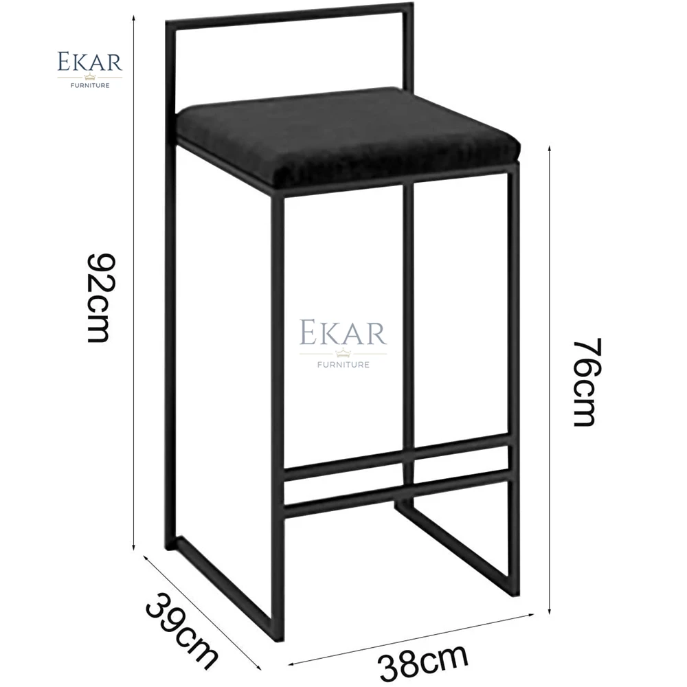 Factory Direct Sale Bar Stool Restaurant Furniture High Stool Barstool Metal Bar Chair supplier