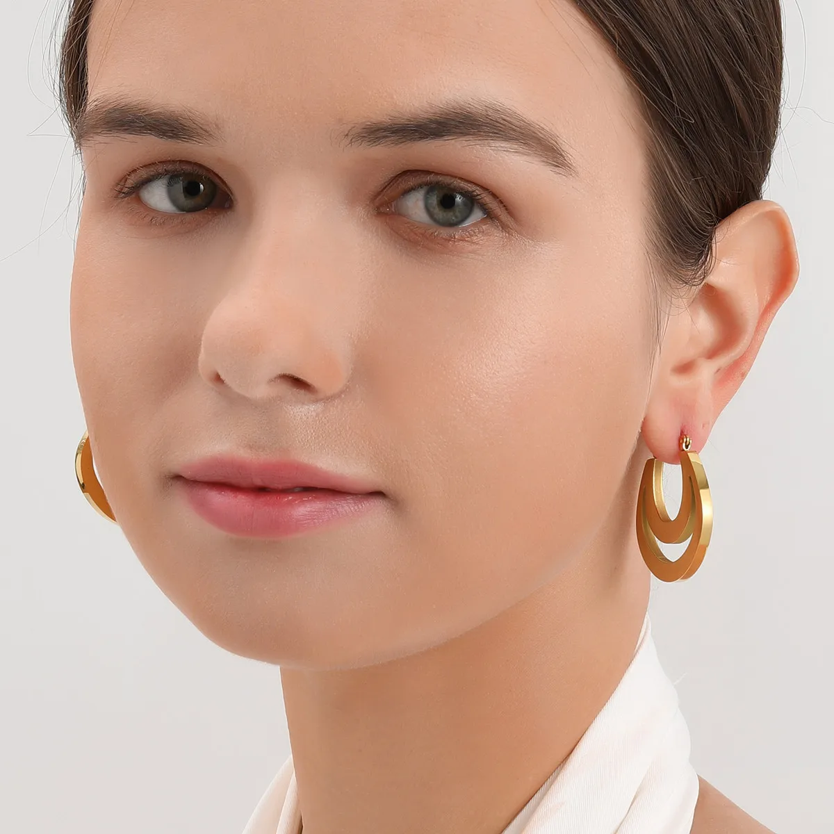 Unique Geometric Earrings Drop Shipping 23 Styles Heart Star Triangle