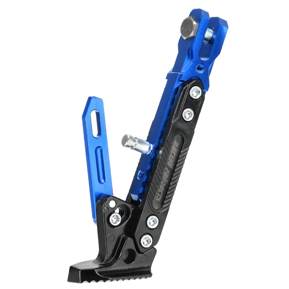 Motorcycle CNC Foot Side Stand for Electric Motorbike Motorcycle Accessories Kick Stand Parking Bracket Adjustable Kickstand