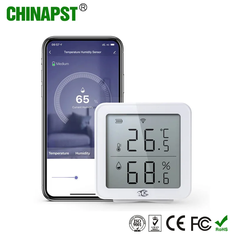 WiFi Temperature and Humidity Sensor,Tuya Smart Macao