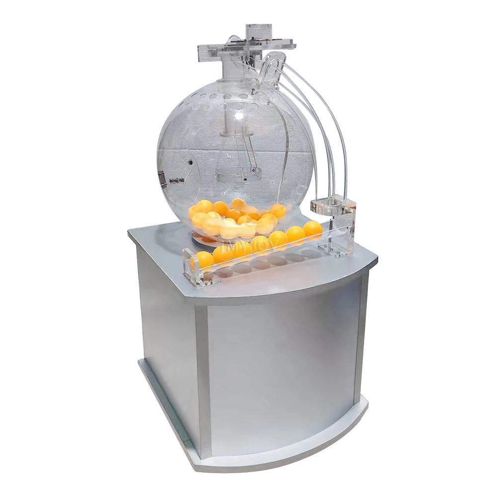 Custom lucky pingpong ball lotto tv  mania online drawing lottery machine