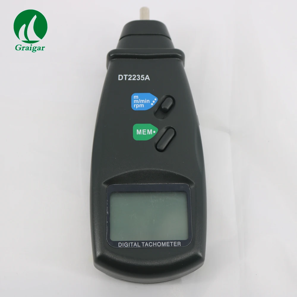 DT2235A光电转速表激光接触转速表0.5至19,999rpm