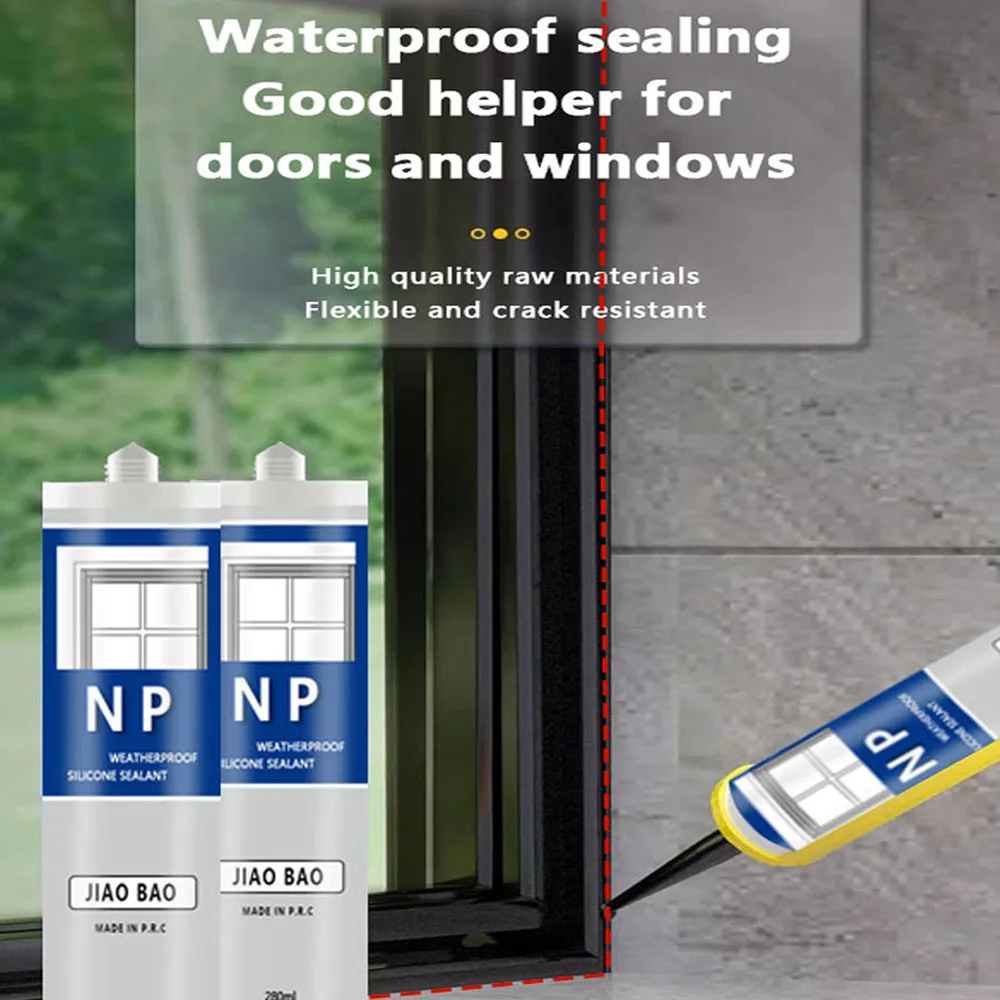 Neutral Silicone Sealant for Metal, Wood, & Glass Bonding