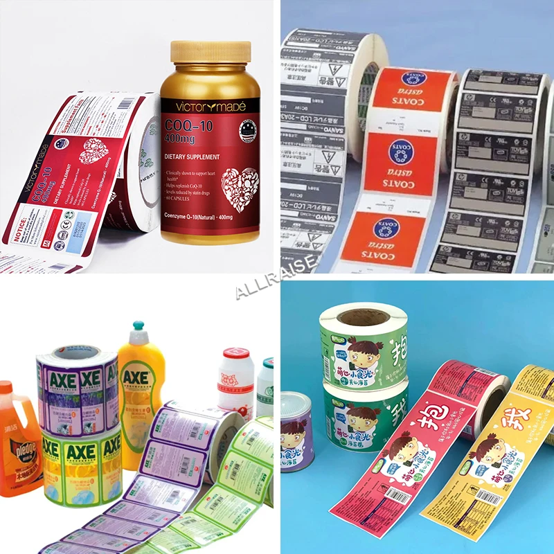 Automatic Roll to Roll Digital Label Printing Machine Adhesive 4 Color Label Printers Digital Labels Stickers Printing Machines