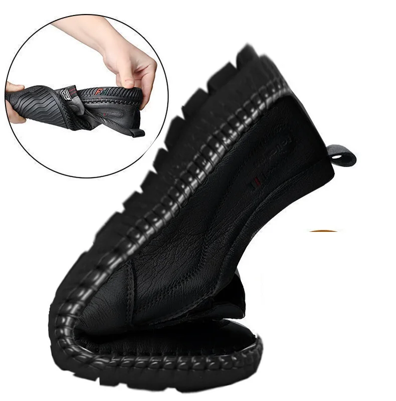 outdoor walking style Durabillity brown black Loafer shoes man outdoor slip on offical shoes for men