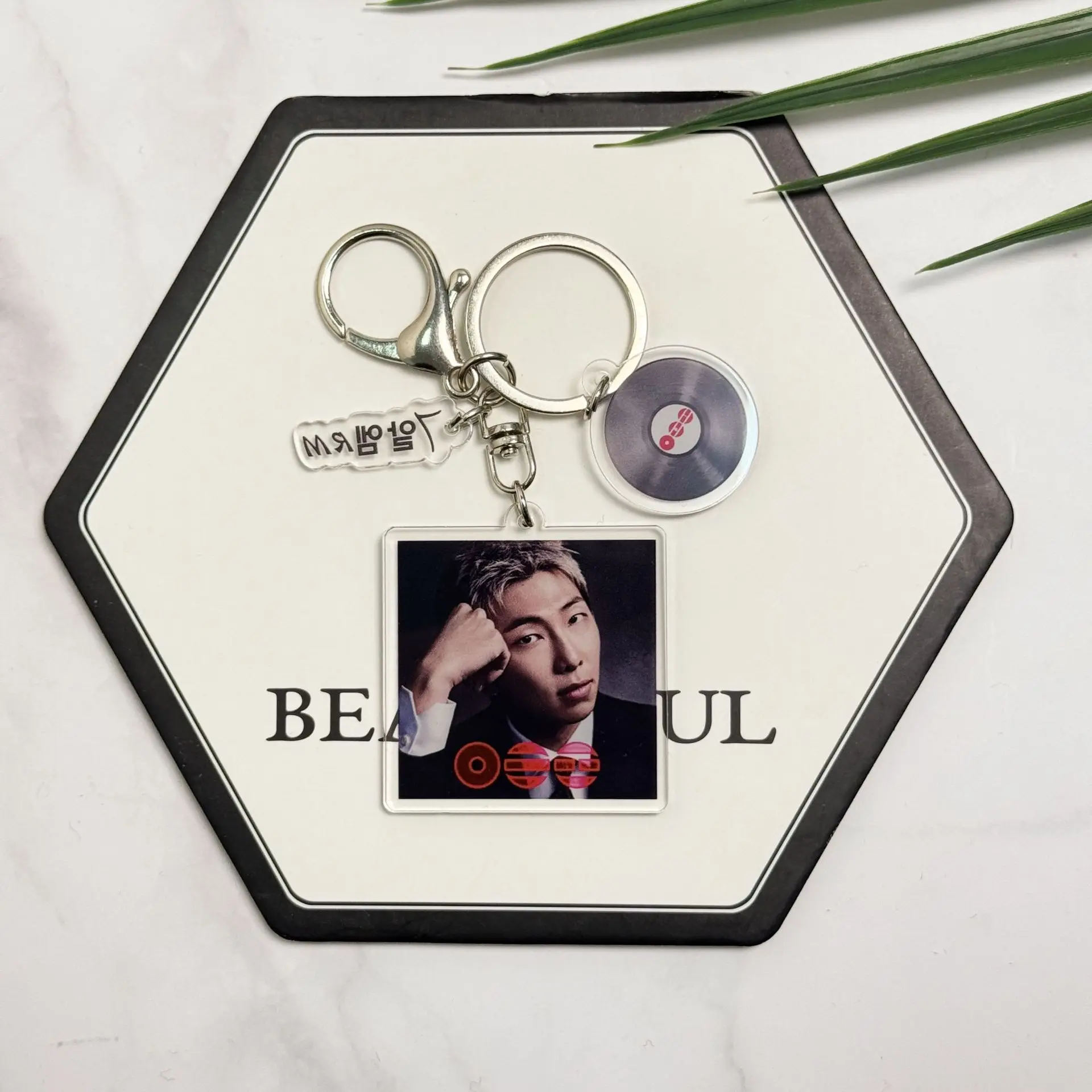 3Pcs/set Jungkook V JIn World Tour ARIARNG Digital Photo Keychain