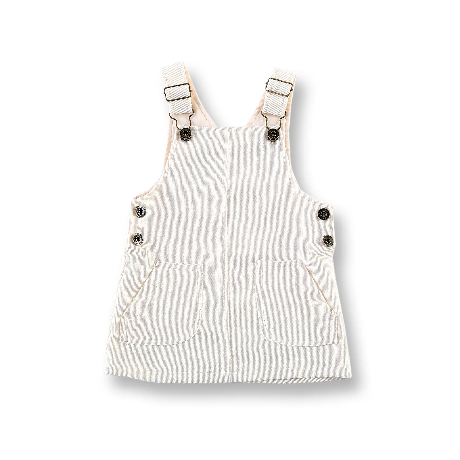 Fall Winter Cute Solid Kids Corduroy Skirt Bib Dresses Overalls Baby Girl  Corduroy Suspenders Dress with Two Pockets