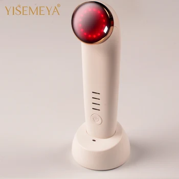 Anti Aging Beauty Custom Loose Skin Tightening Red LED Light Therapy Device Face Slimming Massager Ultrasonic Beauty Device