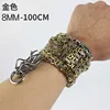 8mm100cm long [titanium steel] gold