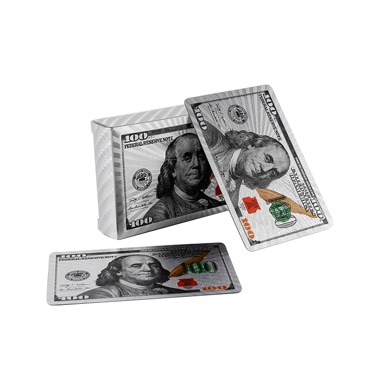 Alibaba.com: Custom Design 100 Dollar 24K Gold Foil Playing Cards ...