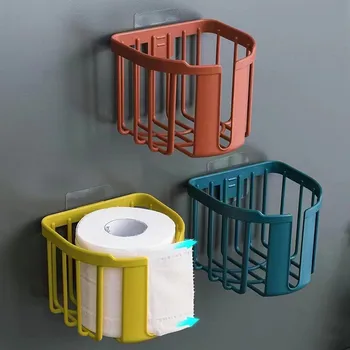 Wall Mounted Toilet Paper Holder  Tissue Storage Rack