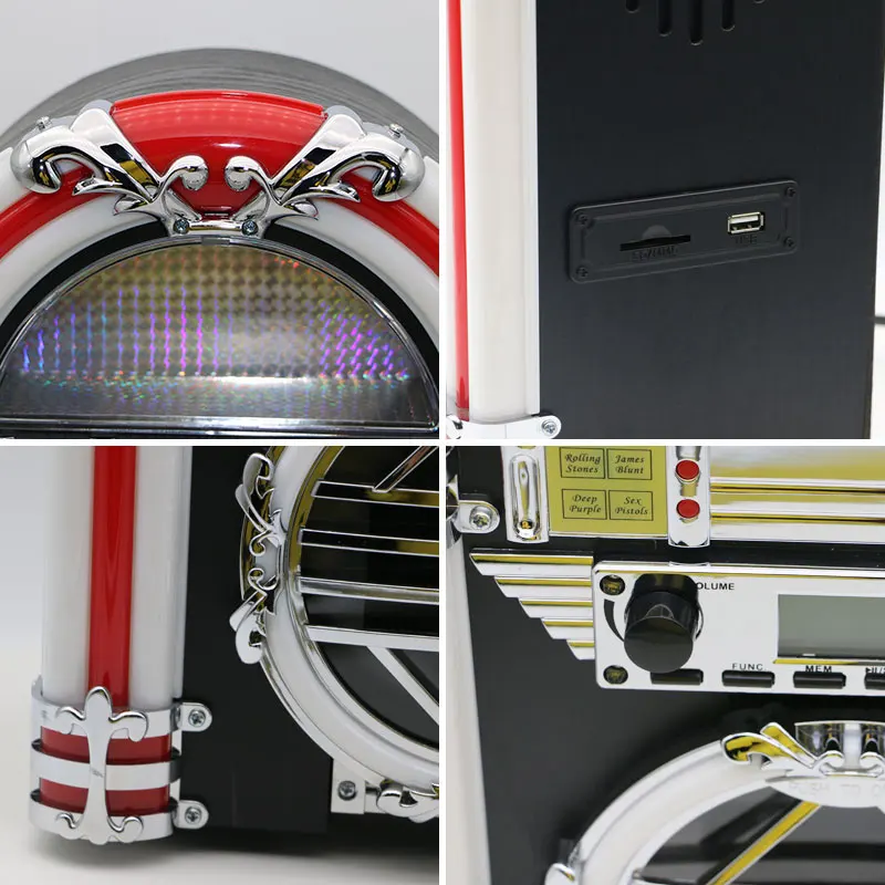 Mini Table Top Jukebox with Colorful Lights