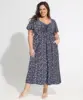Dark Blue Floral