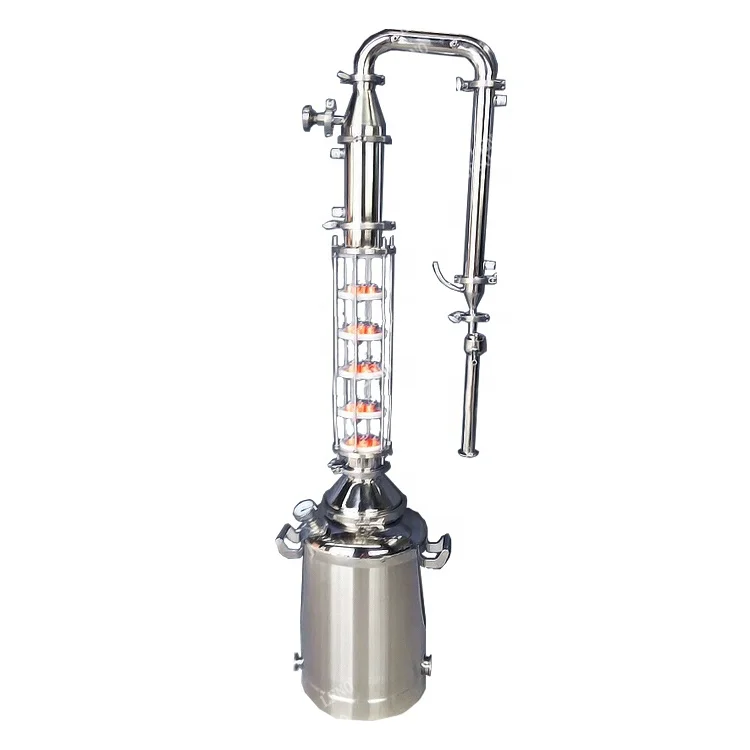 Electric Pilot Still Copper Column Distilling Alcohol Distiller Bootleg Distilling Vodka Equipment