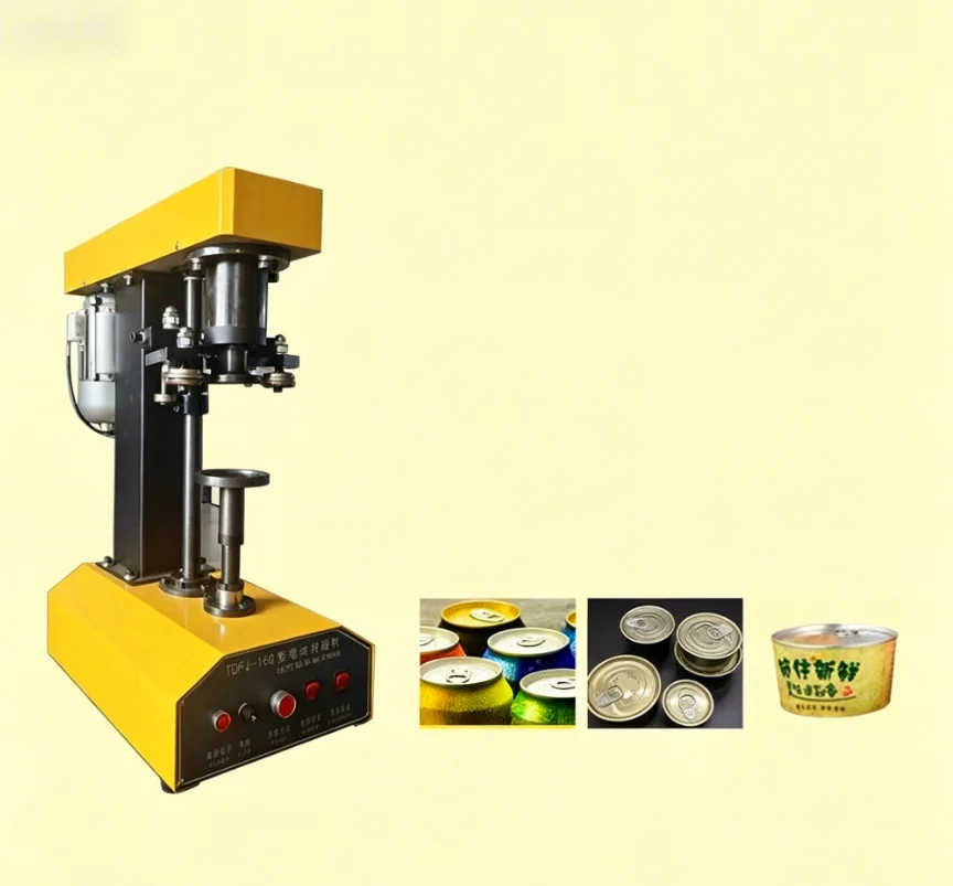 TEBAK Industrial Electric Tin Can Sealer | Automatic Can Sealing Machine for Beverage & Sauce Production Line