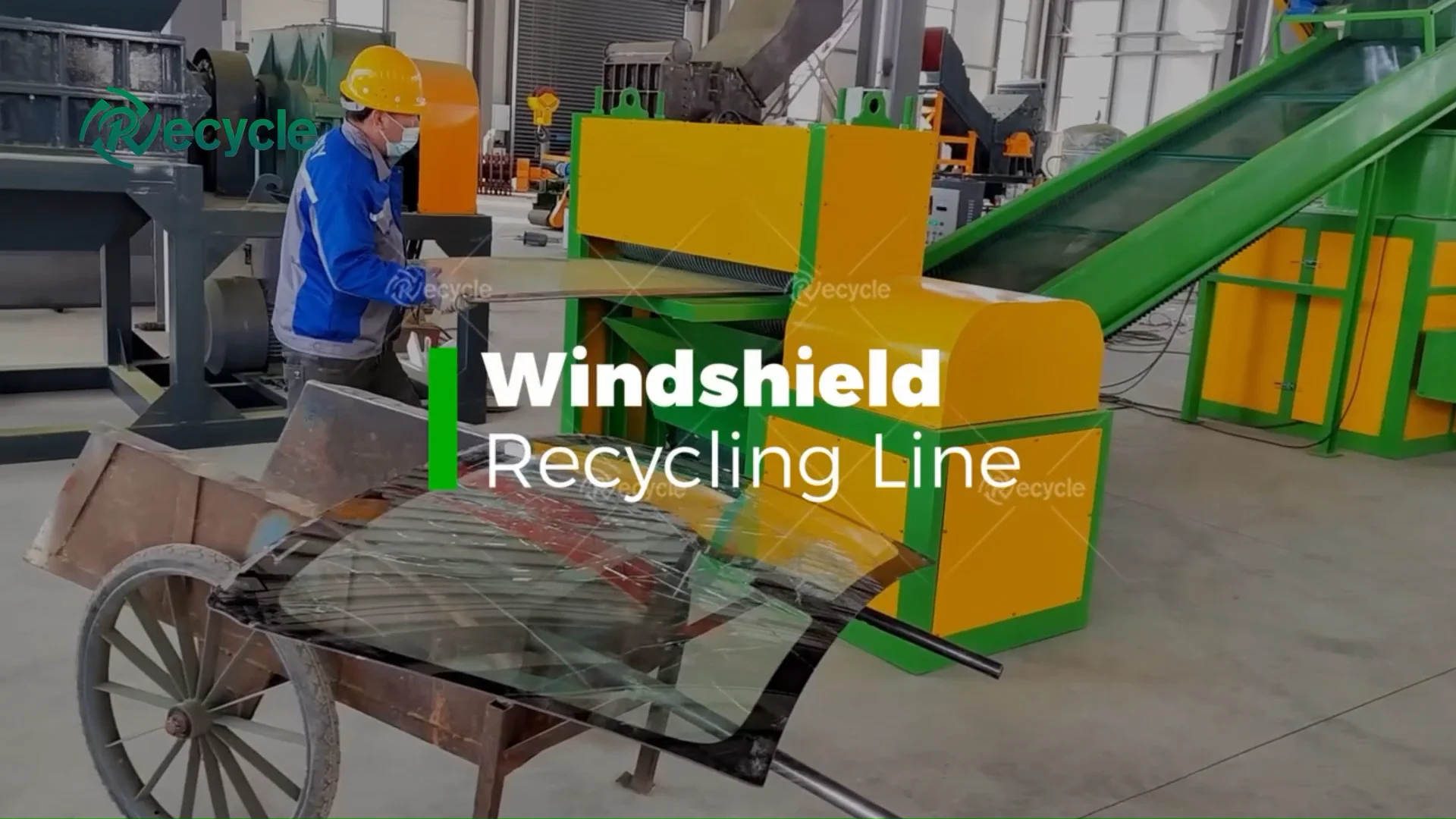 Sandwich Glass Pvb Separator Windshield Recycling Line For Car ...