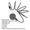 Base de carga negra con cable -B