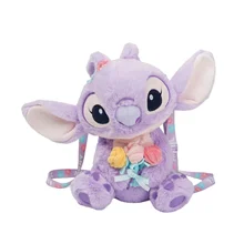 Fama Authoized Factory Price Kids Popular Toys Purple Stitch Peluches Angel Stuffed Toys Soft Bag for Children for Sale