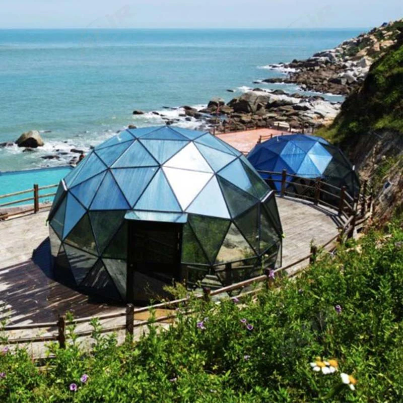 Customized Outdoor Clamping Tent Luxury Steel Prefabricated Dome House