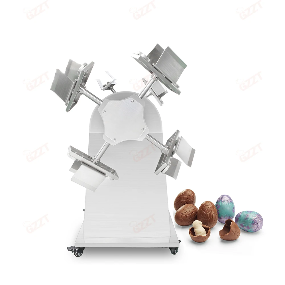 Easy Make Hollow Chocolate Spinning Forming Equipment Stainless Steel Hollow Egg Chocolate Ball Moulding Spinning Making Machine - Image 4