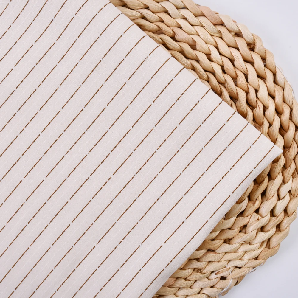 product high quality woven  fabric  cotton poly blended fabric yarn dyed fabric  for womens clothes-4