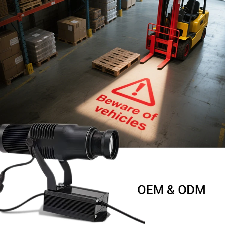 Waterproof Logo Light Projector LED Rotating Gobo Projector Light Laser Projector 40W 80W 100W 400W Aluminum Alloy 80 IP65 100