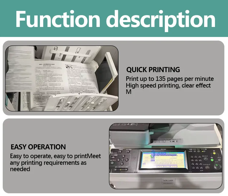 High-Speed Ricoh DX4545 Risograph Copier - Multifunctional A3