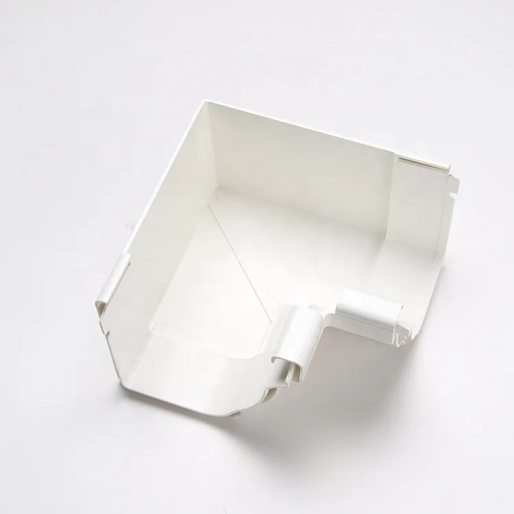 Free Sample PVC Gutter Fittings Rain Water Collector  Prices 90 Inside Conner