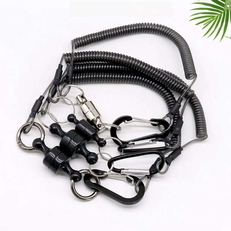 coiled fishing net Upstream Bamboo & Copper Fly Long 12"- 16" / Clear Full Rubber Deep For beginning fishermen and advanced anglers alike Booms Fishing T01 Coiled Lanyard