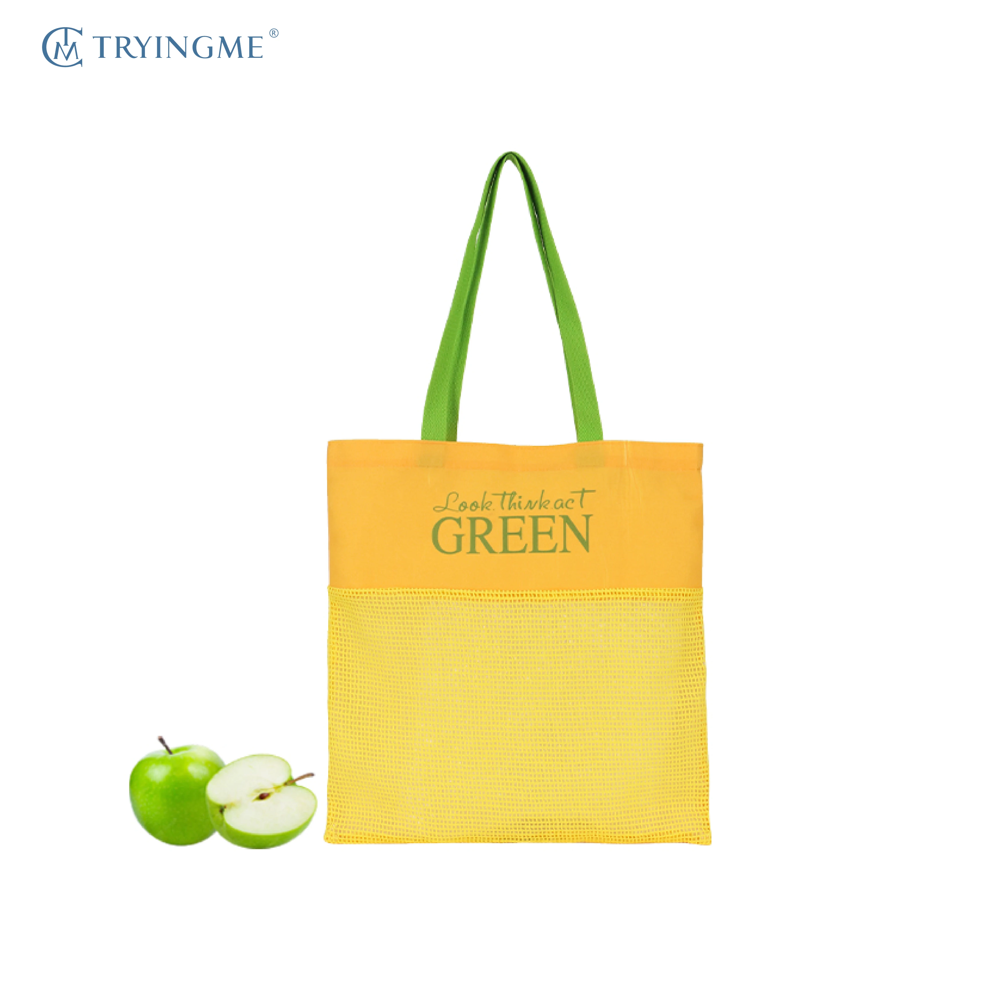 Custom Eco-friendly Mesh Bag Customizable & Safe Net Shopping Produce Bag with No Bottom No Side Design