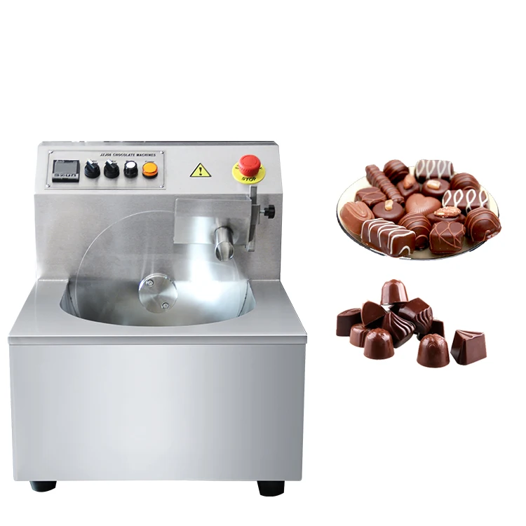 Temperadora Chocolate Mixing Machine Template Covering Dosing Glaze Date Wheel Spray Sprinkles Melt Machinery Tempering Machines