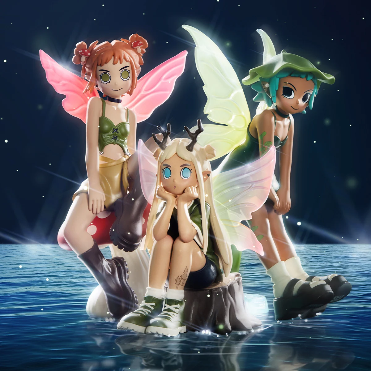 POPMART Peach Riot Punk Fairy シークレット Popmart Peach Riot Punk Fairy Blind Box - Collectible Toys