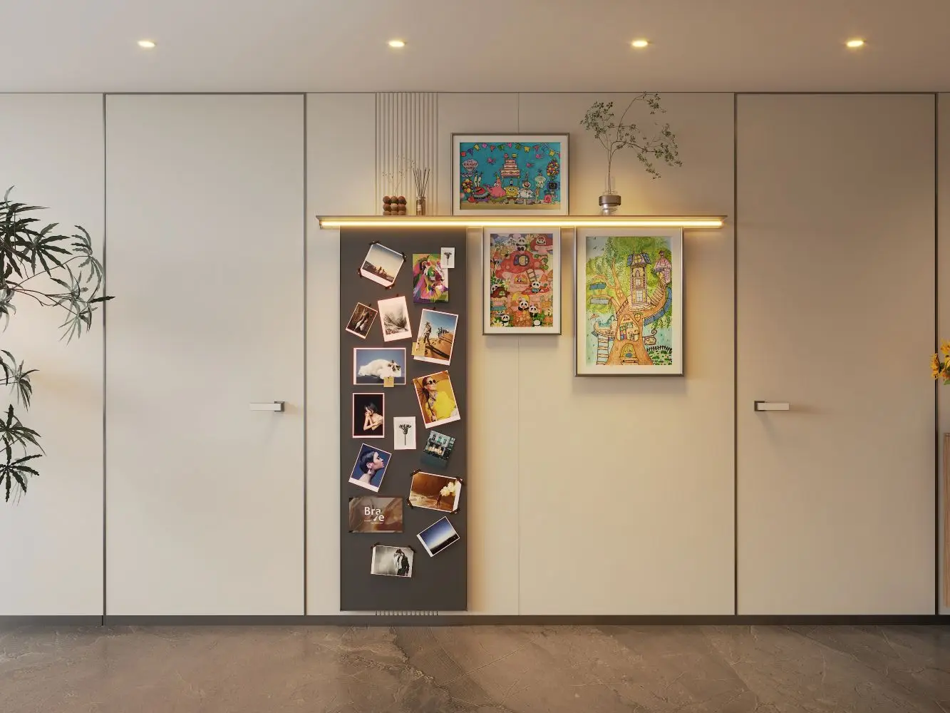 Independent Installation Wall & Display Floating Shelves Metal Wall Shelf for Corridor Storage wall mount organizer manufacture