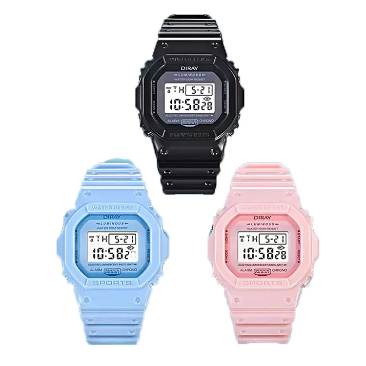 Diray Square Display Digital Watch Ladies Drop Shipping Wholesale Factory Price Watch Buy Square Display Digital Watch Digital Watch Wholesale Factory Price Watch Product on Alibaba