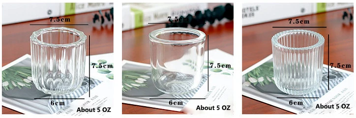 Wholesale Custom 5oz 10oz Empty Latest Luxury Clear Glass Unique Candle ...