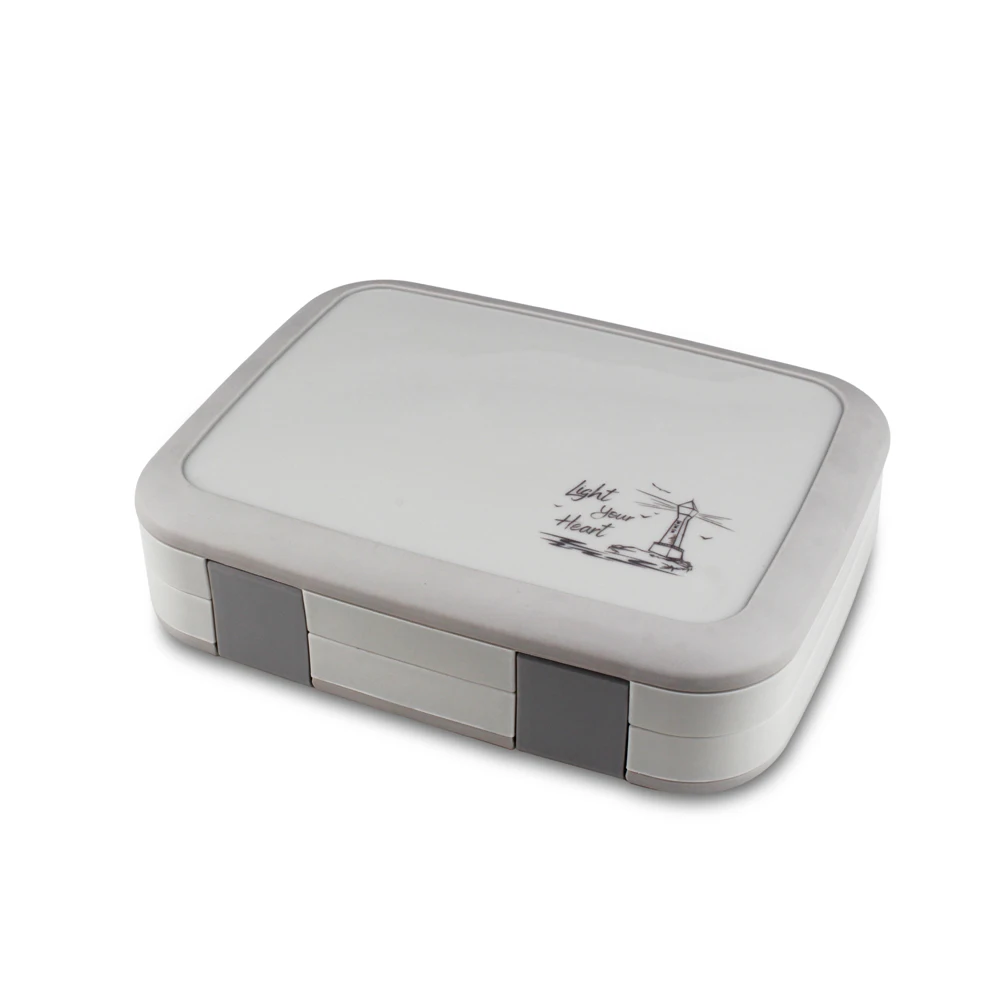2023 Leakproof Food Prep Containers 4 Compartment PP Lunch Boxes