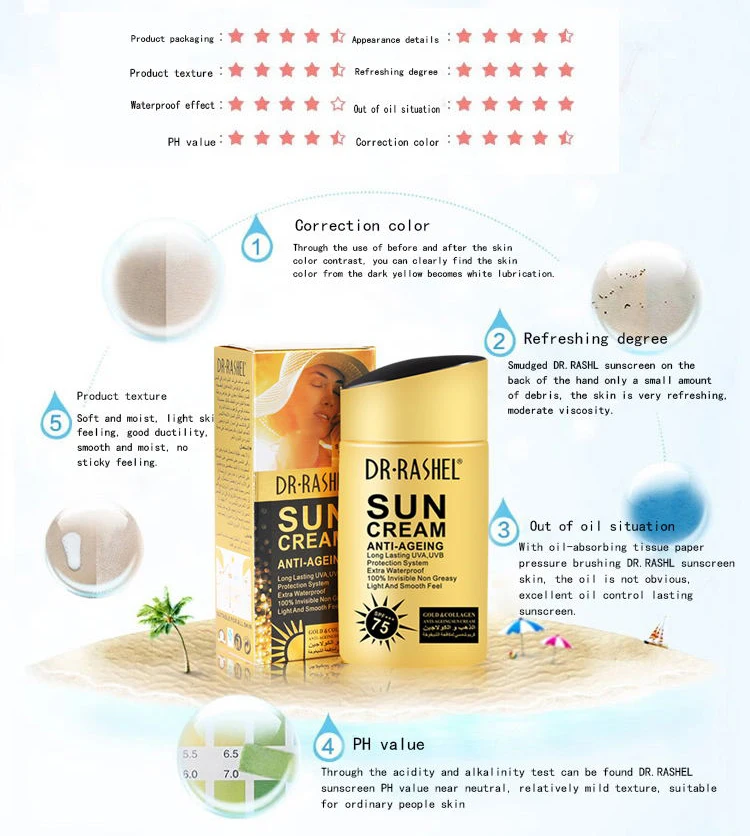 dr rashel sun cream spf 75