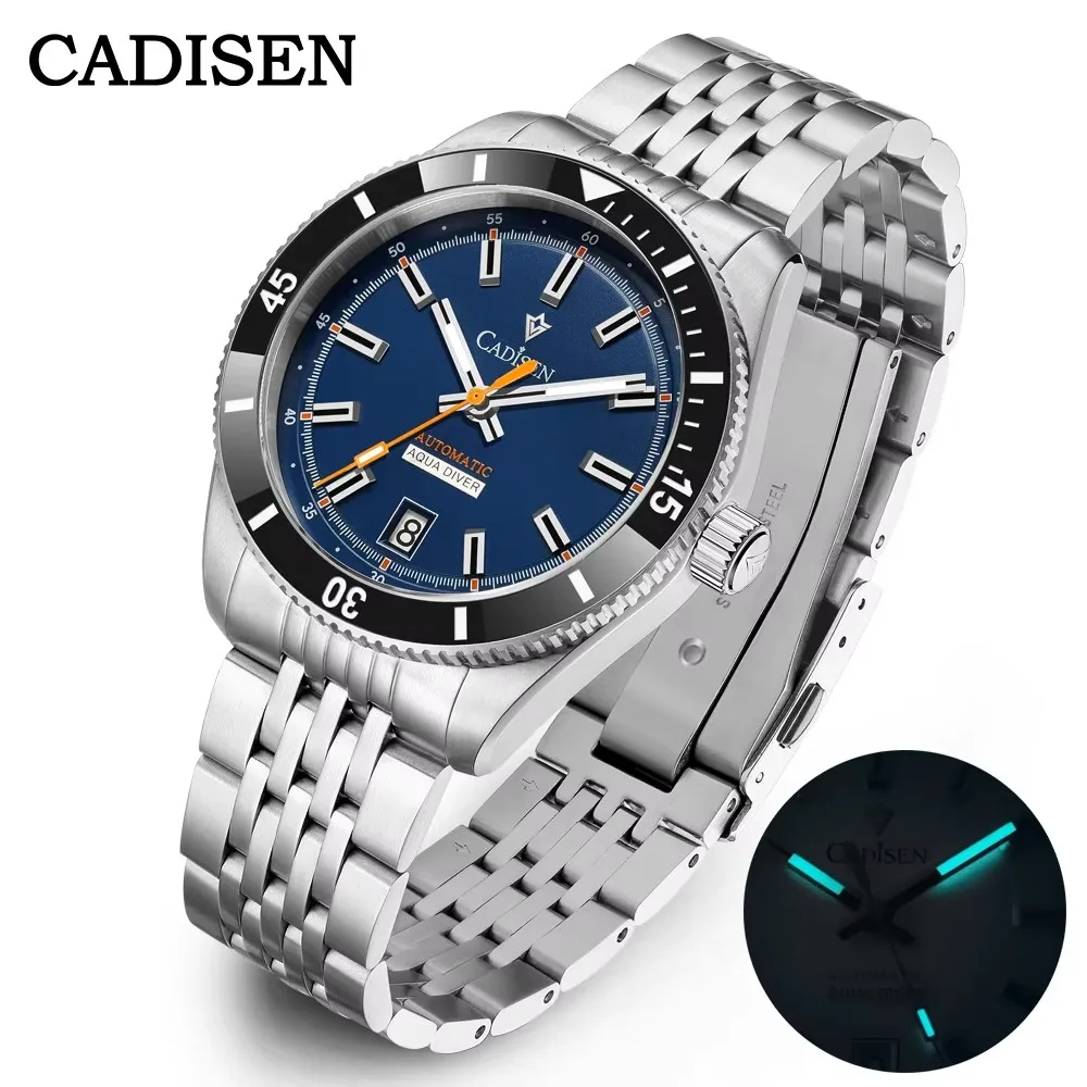 Cadisen Jam Cadisen Nh35a CADISEN Luxury Men Watch 38mm Diver