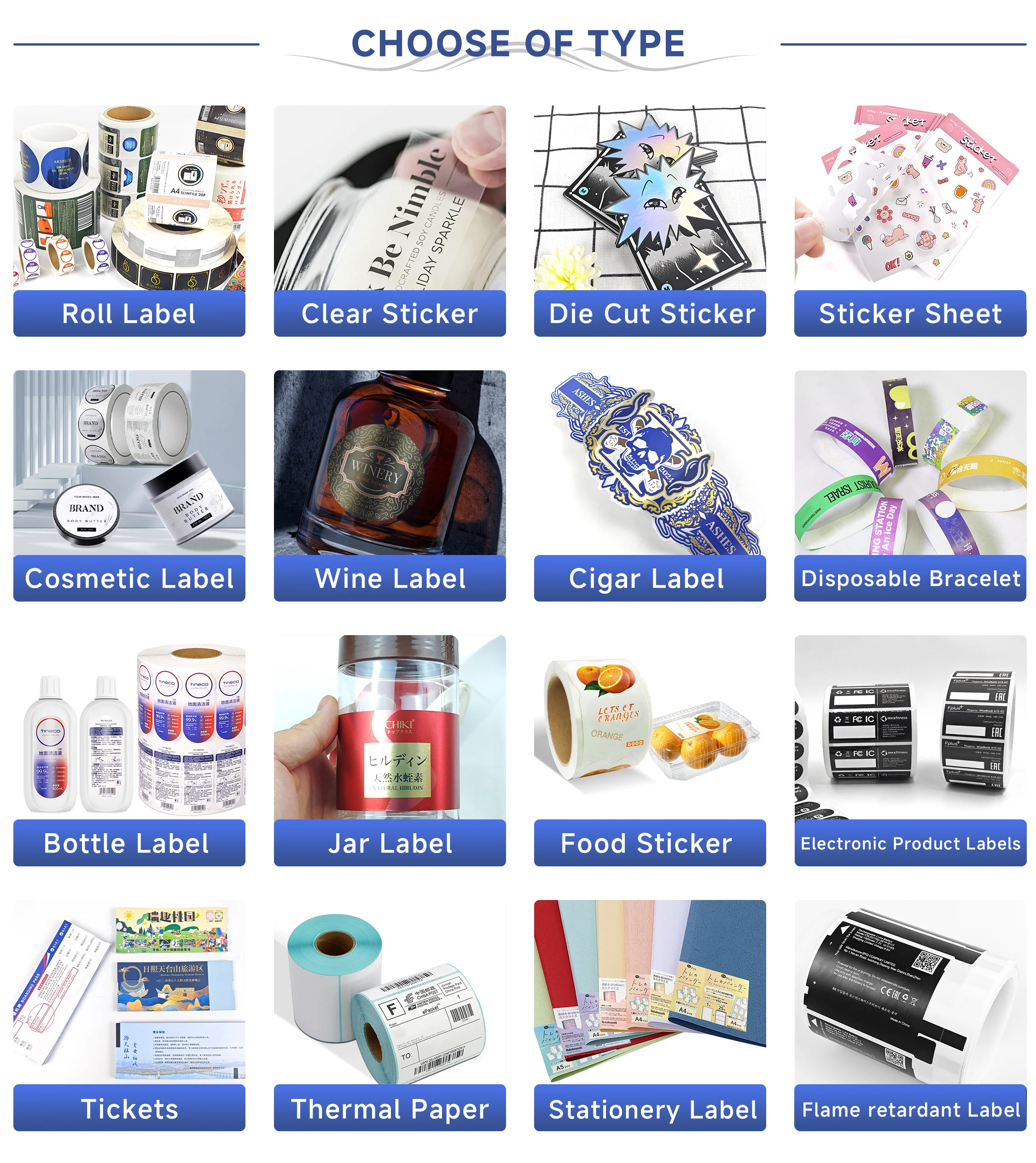 Waterproof PET Translucent Label Sticker Paper - Custom Sizes