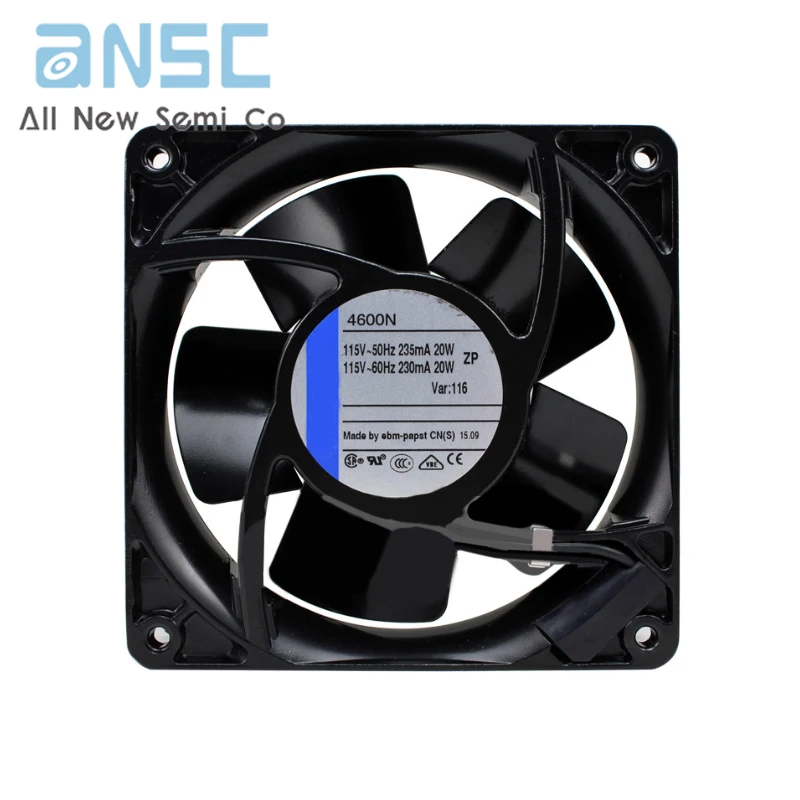 Original Axial flow fan 4600N 12038 AC110V 18W 105.9CFM Waterproof axial flow fan