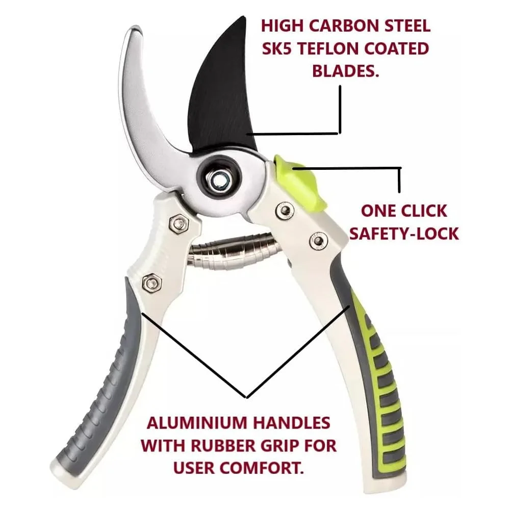 Heavy Duty Garden Secateurs Garden Scissors Pruning Shears Aluminium